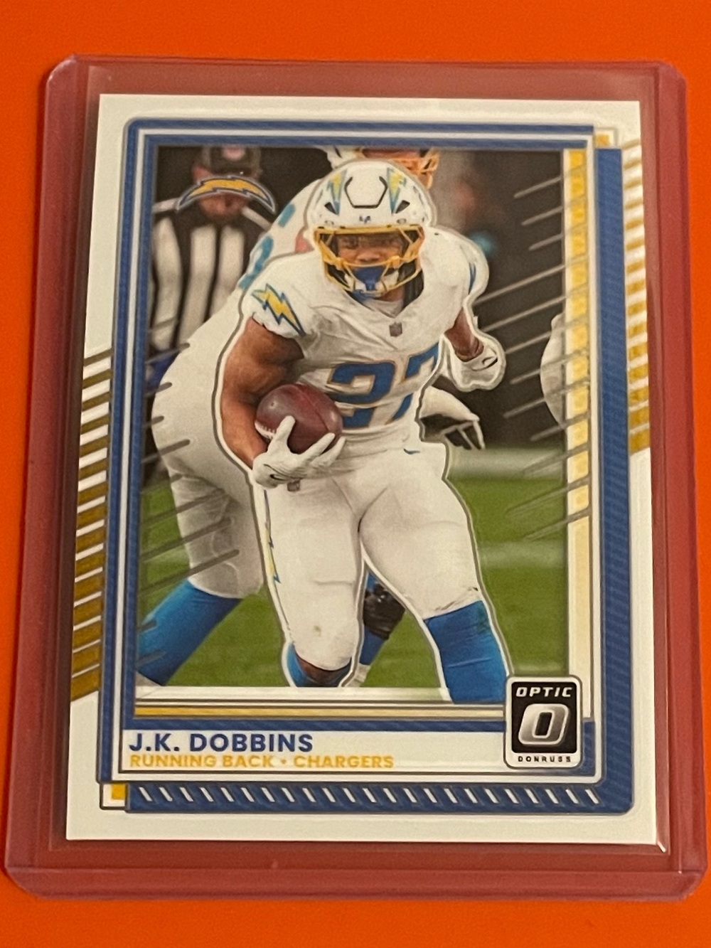 J.K. Dobbins #55 2025 Panini Donruss Optic Football Trading Card